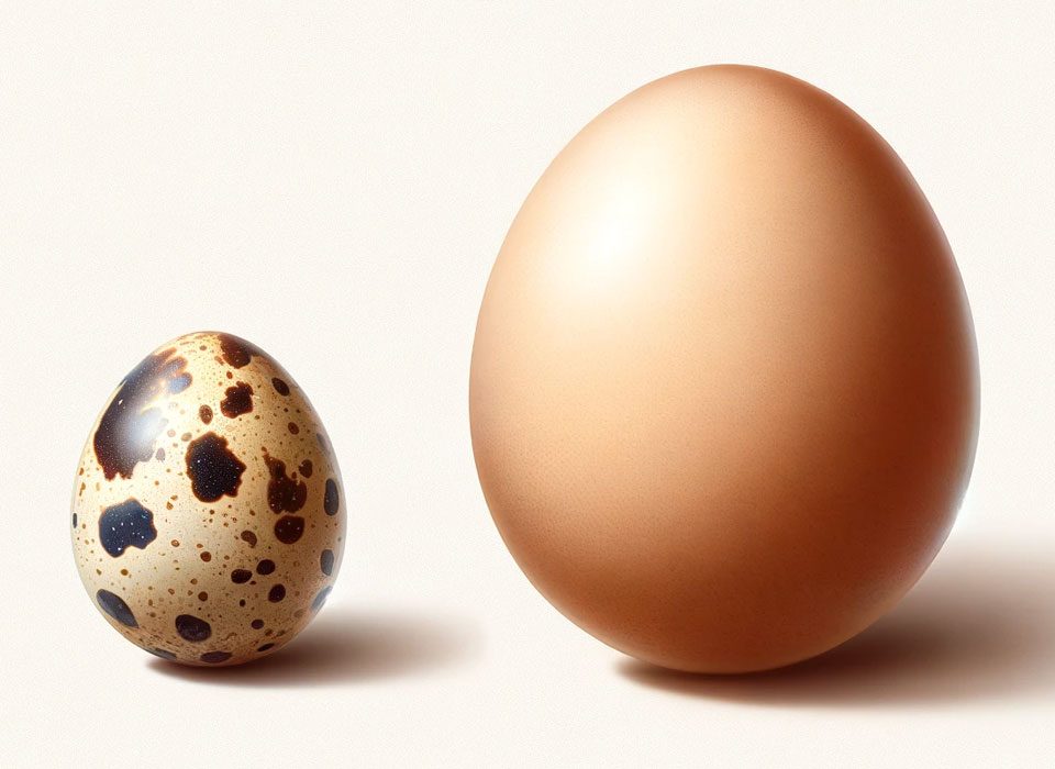 Ovo de Codorna X Ovo de Galinha